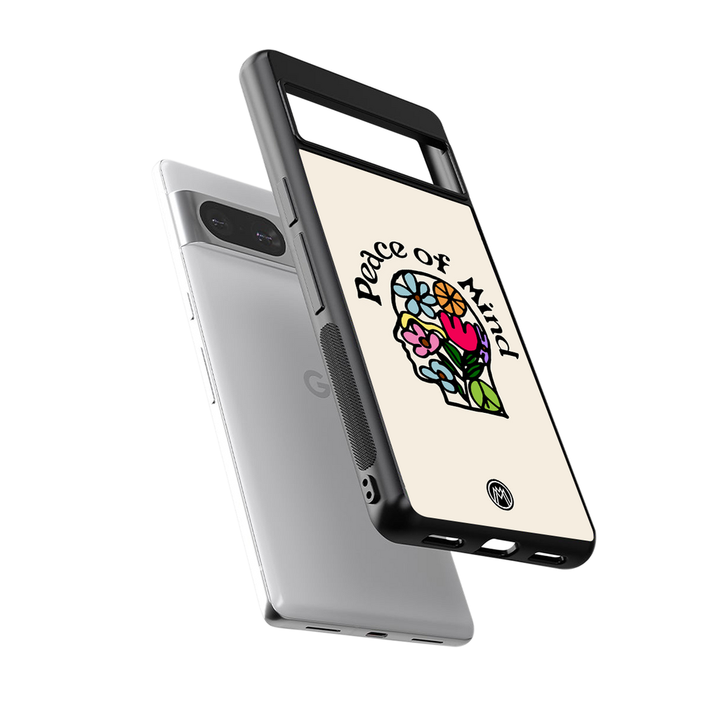 peace of mind back phone cover | glass case for Google Pixel 8