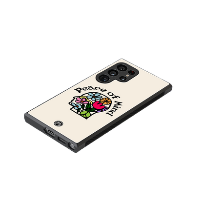 peace of mind back phone cover | glass case for samsung galaxy s23 ultra