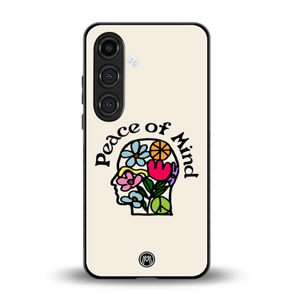 peace of mind back phone cover | glass case for samsung galaxy s23 plus