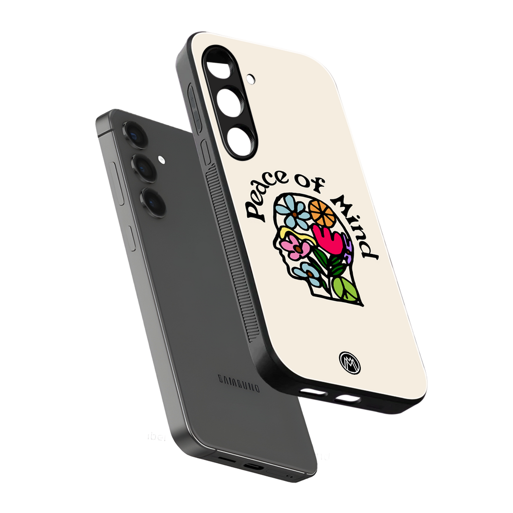 peace of mind back phone cover | glass case for samsung galaxy s24 plus