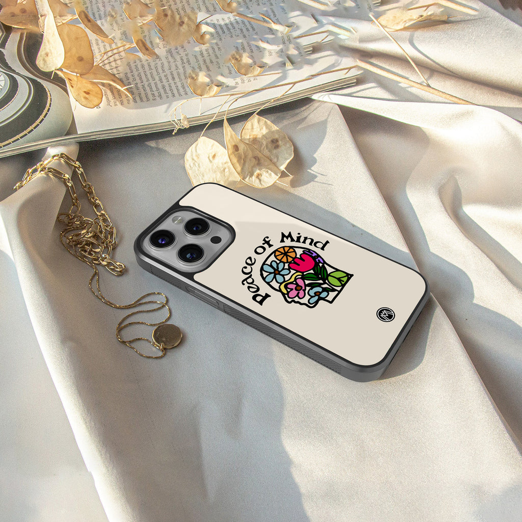 peace of mind back phone cover | glass case for iphone 16 pro max