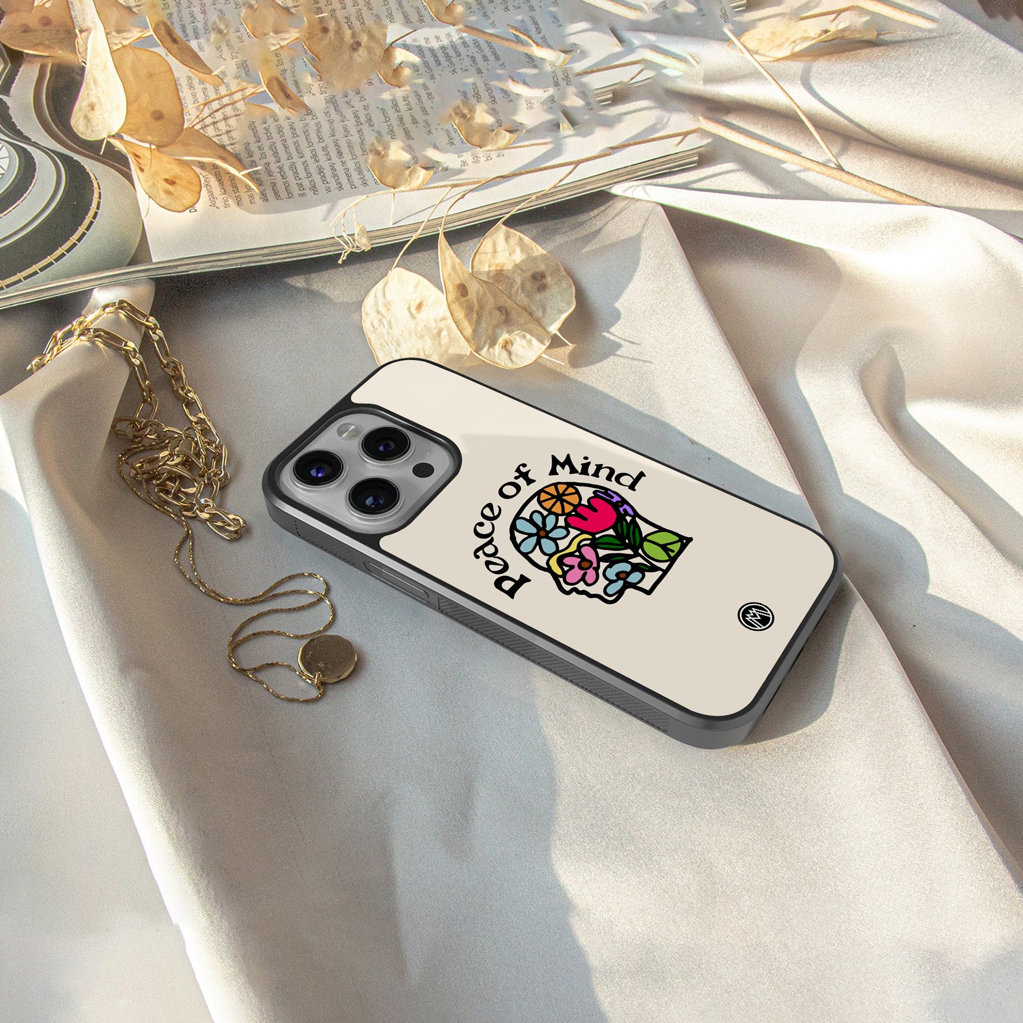 peace of mind back phone cover | glass case for iphone 16 plus