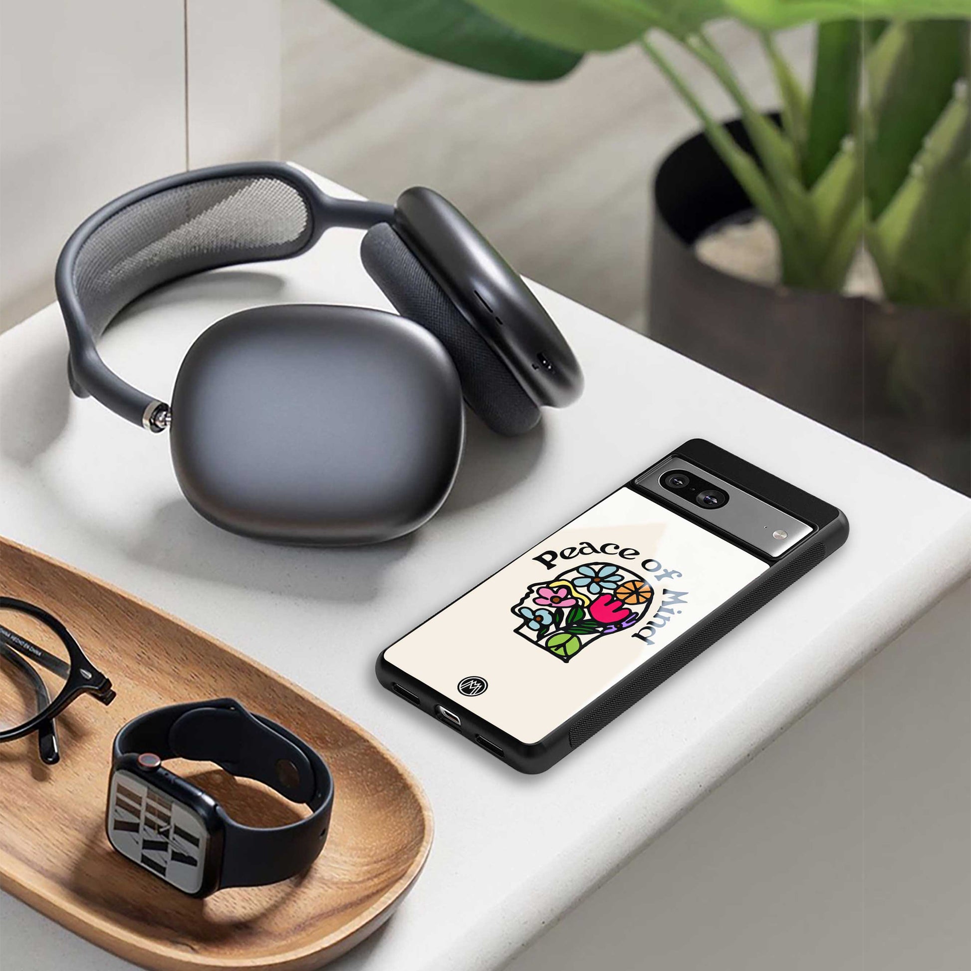 peace of mind back phone cover | glass case for Google Pixel 6A