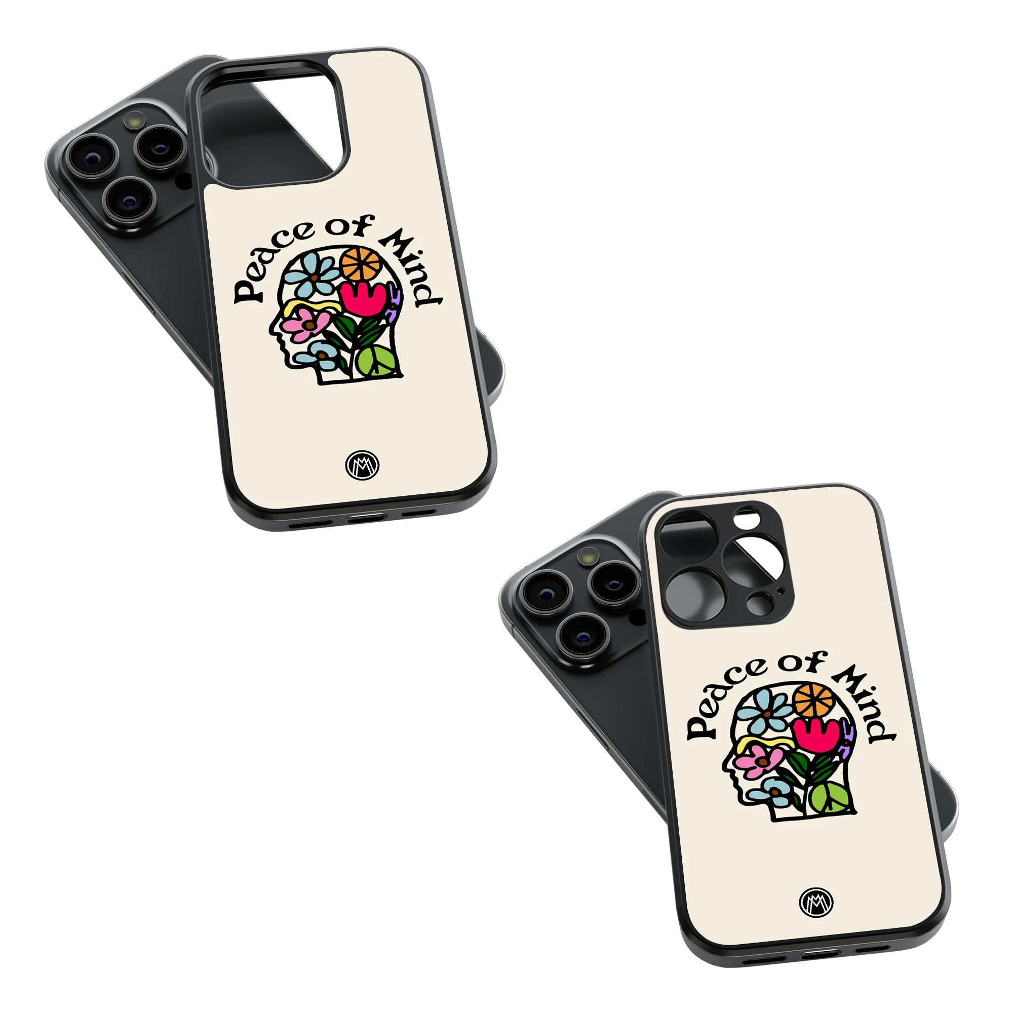 Trendy Glass Back Mobile Case for iPhone, Samsung, Redmi, OnePlus, Google Pixel, Motorola