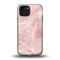 peachy glam back phone cover | glass case for iphone 13 mini