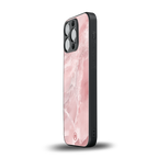 peachy glam back phone cover | glass case for iphone 13 pro