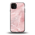 peachy glam back phone cover | glass case for iphone 15 plus
