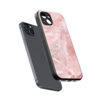 peachy glam back phone cover | glass case for iphone 14 plus
