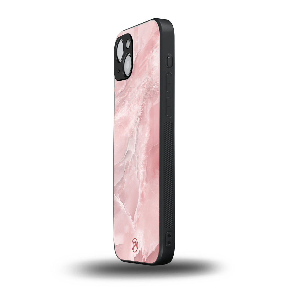 peachy glam back phone cover | glass case for iphone 15