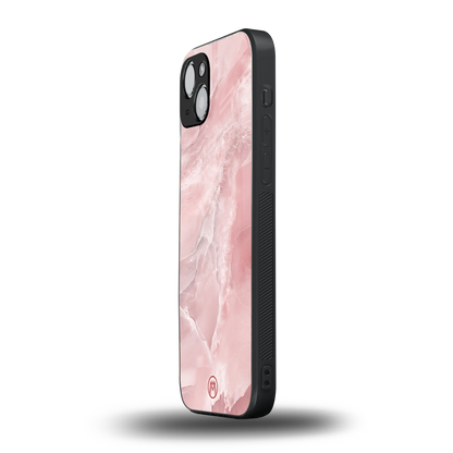 peachy glam back phone cover | glass case for iphone 15
