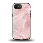 peachy glam back phone cover | glass case for iphone 16e