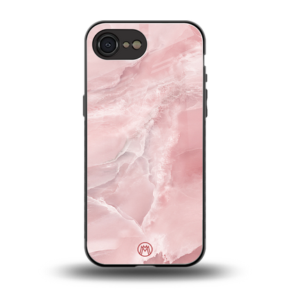 peachy glam back phone cover | glass case for iphone 16e