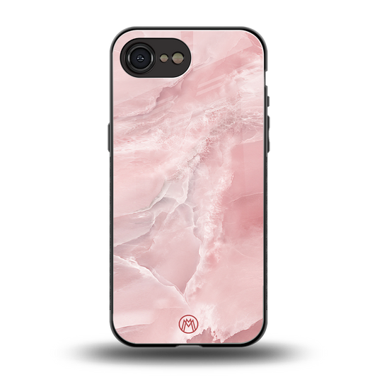 peachy glam back phone cover | glass case for iphone 16e