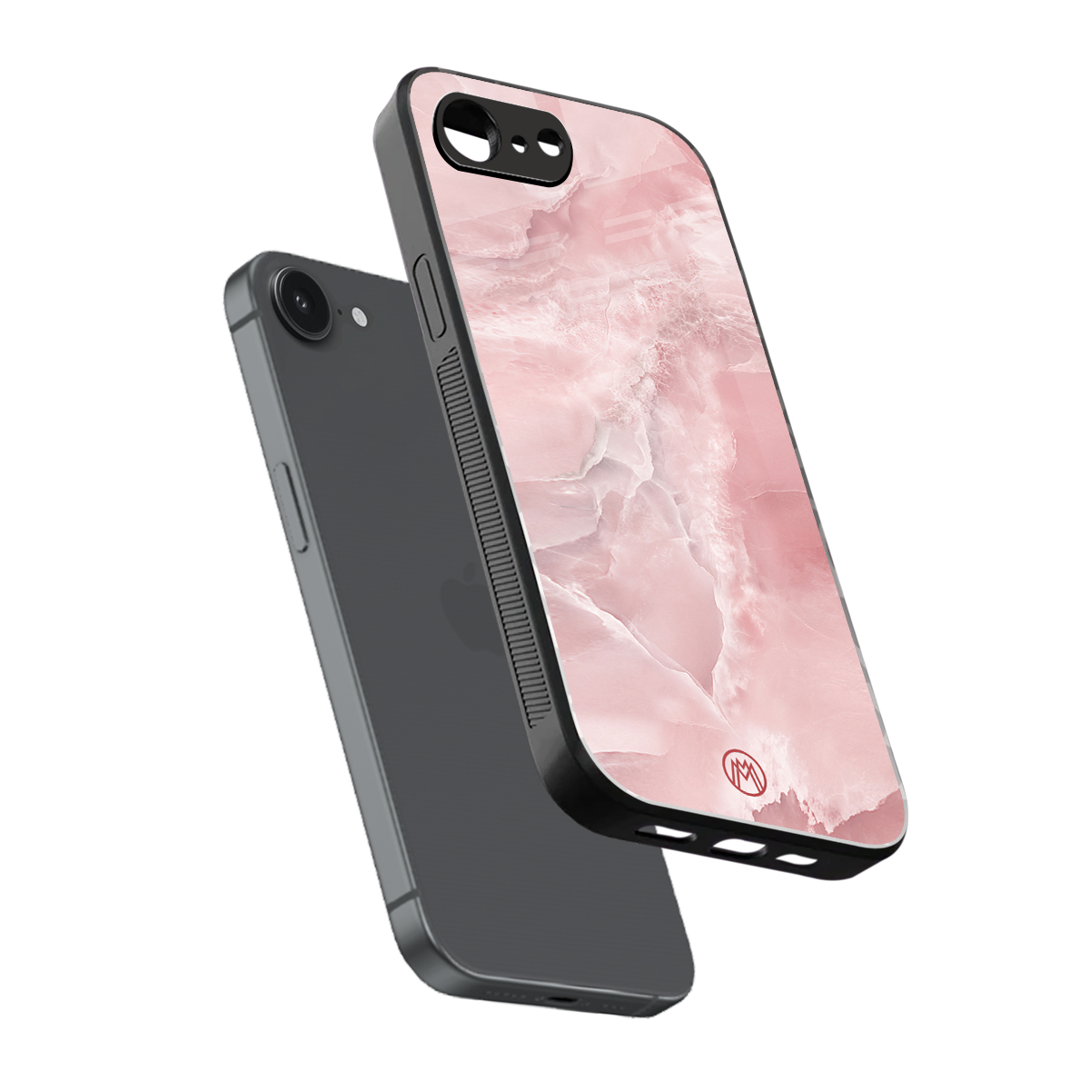 peachy glam back phone cover | glass case for iphone 16e