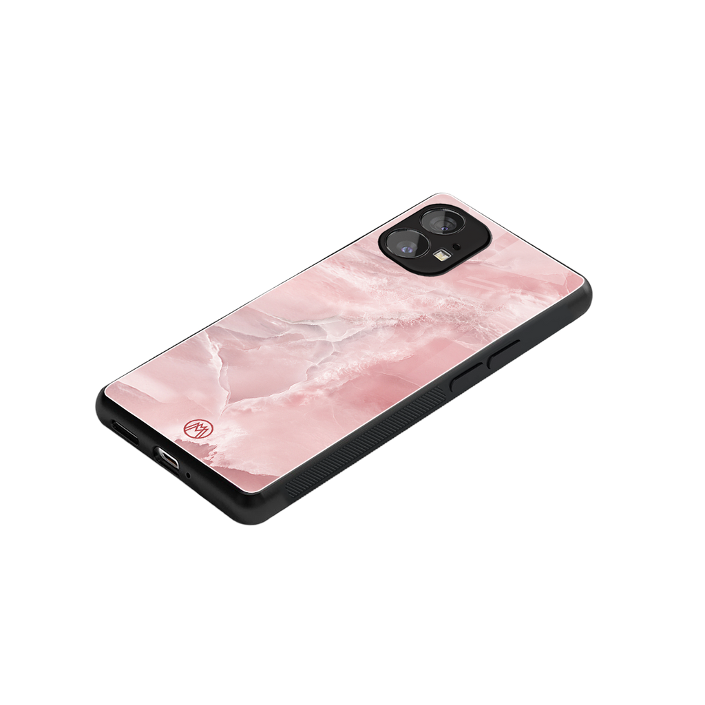 peachy glam back phone cover | glass case for nothing phone 1