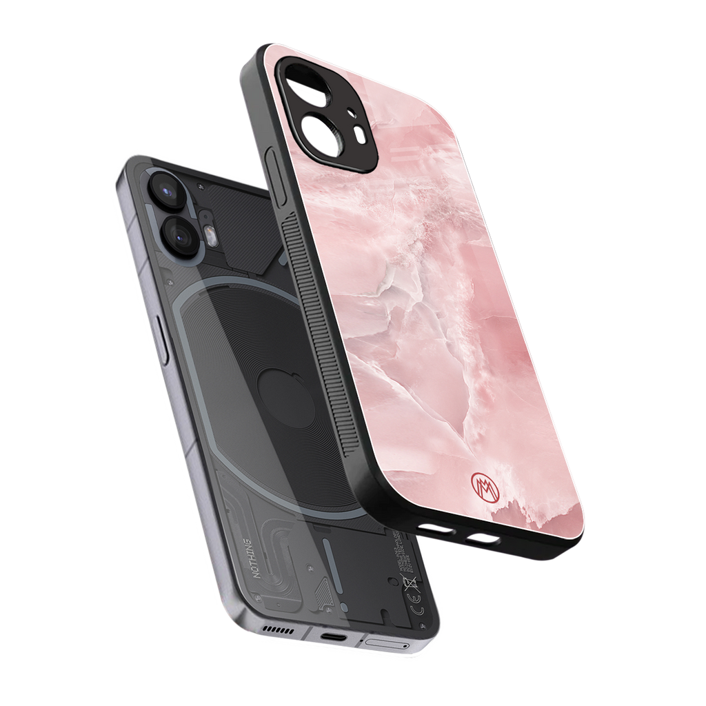 peachy glam back phone cover | glass case for nothing phone 2