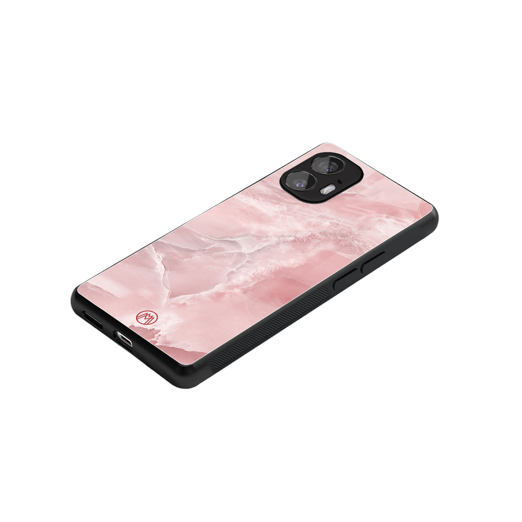 peachy glam back phone cover | glass case for nothing phone 2