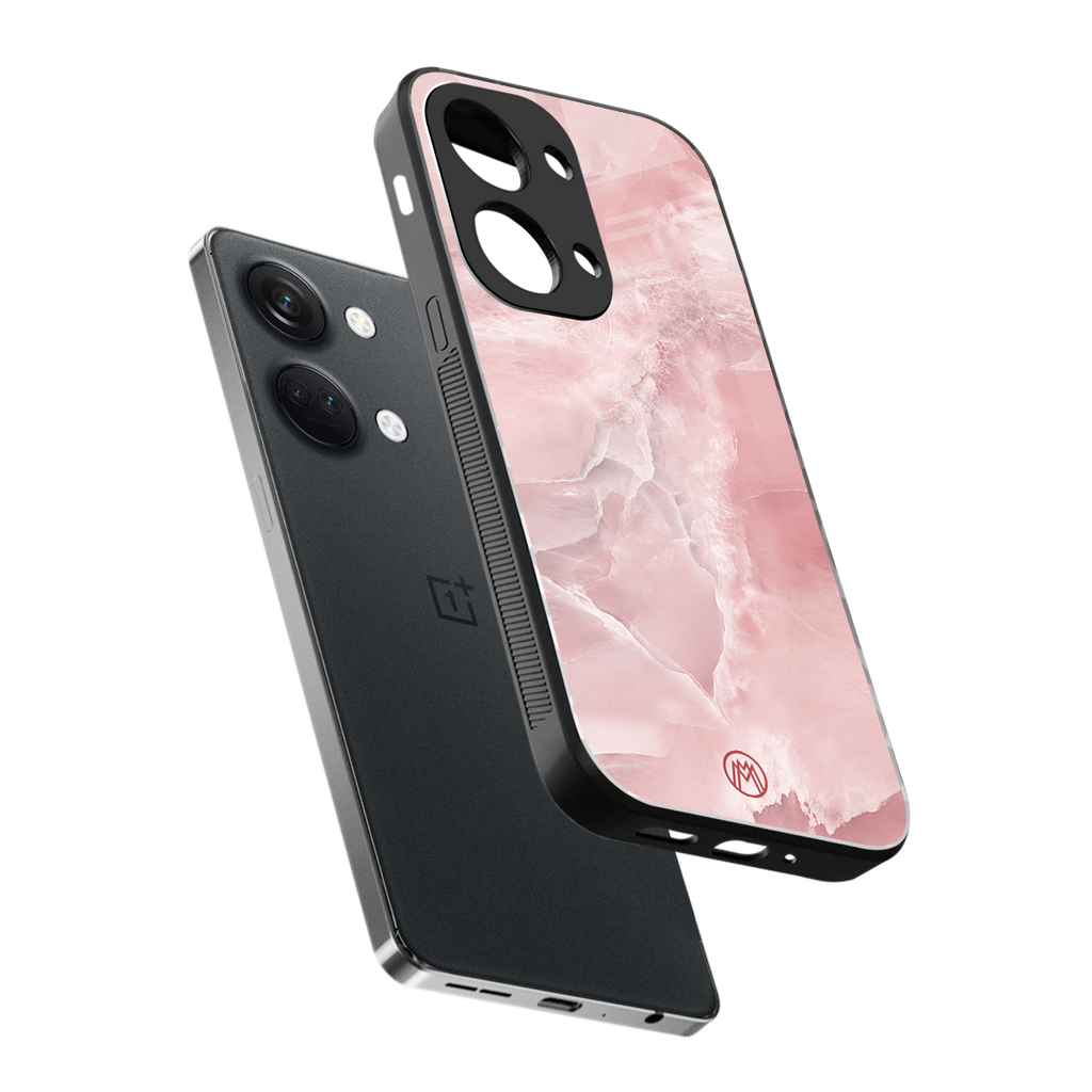 peachy glam back phone cover | glass case for oneplus nord 3
