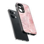 peachy glam back phone cover | glass case for oneplus nord 3