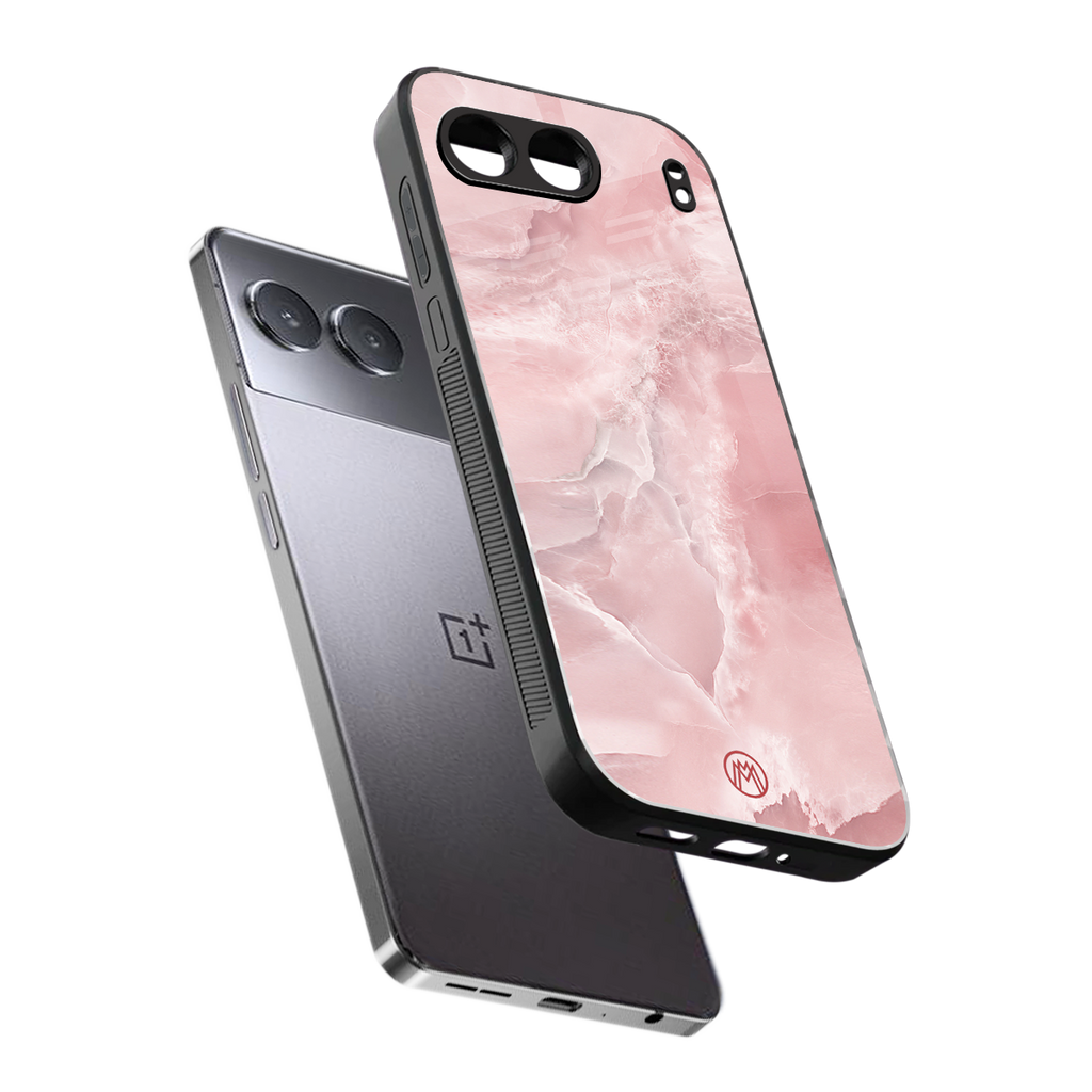 peachy glam back phone cover | glass case for oneplus nord 4