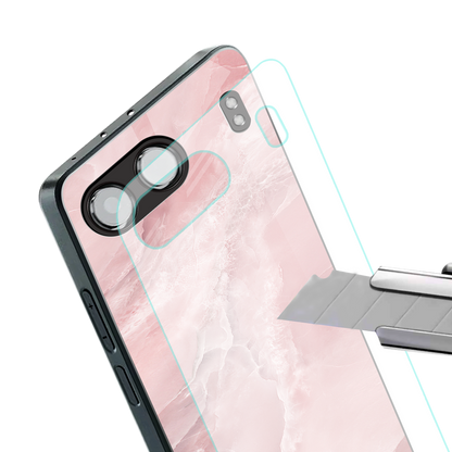 peachy glam back phone cover | glass case for oneplus nord 4