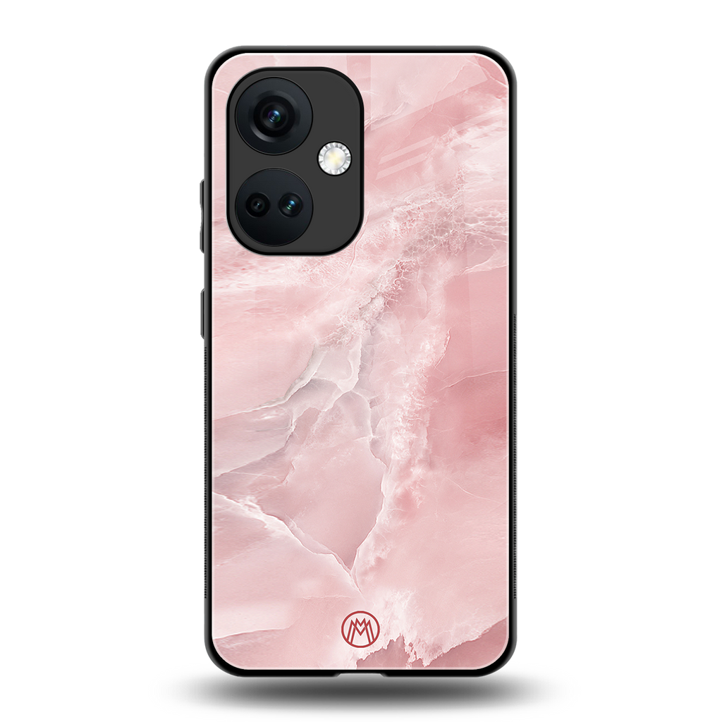 peachy glam back phone cover | glass case for oneplus nord ce 3
