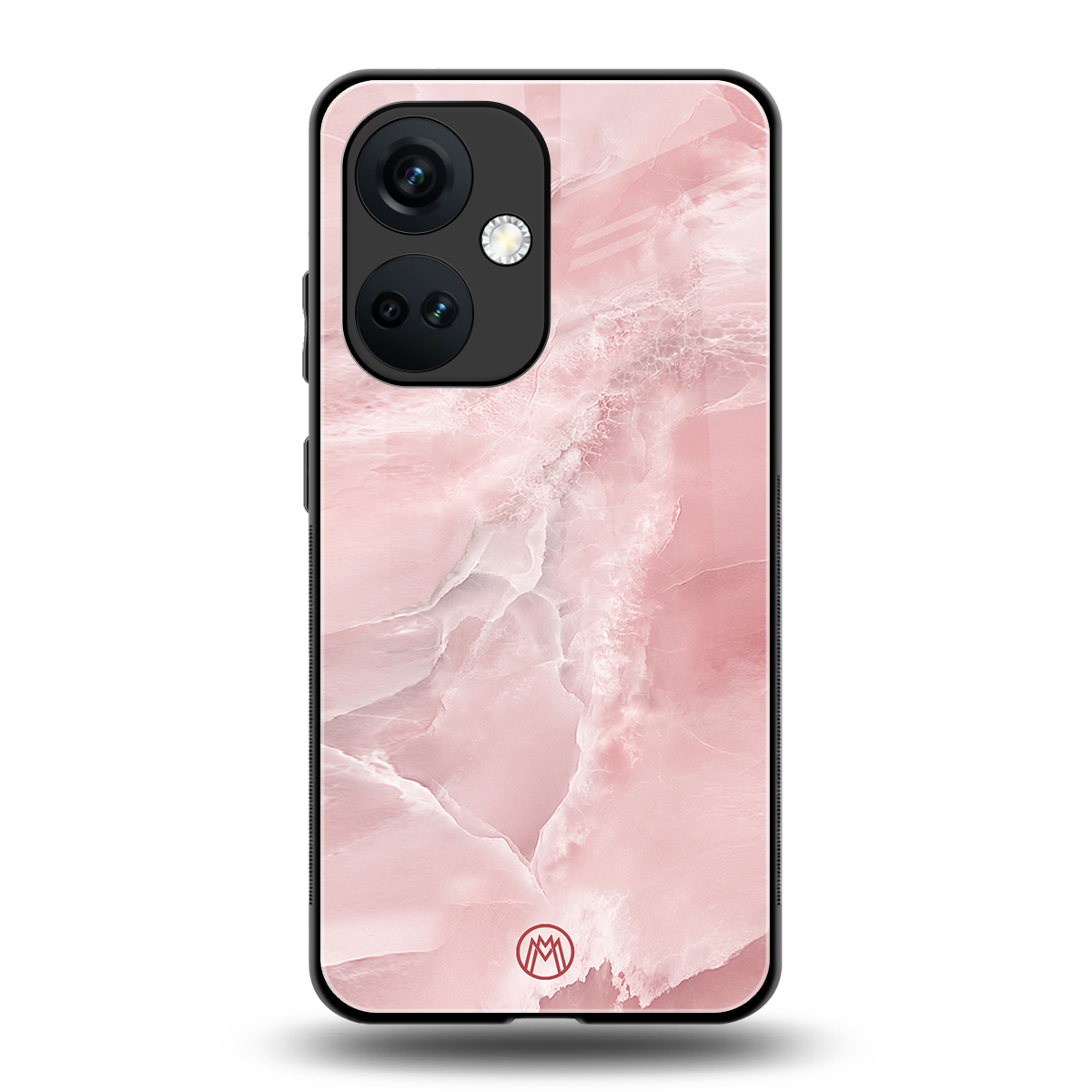 peachy glam back phone cover | glass case for oneplus nord ce 3