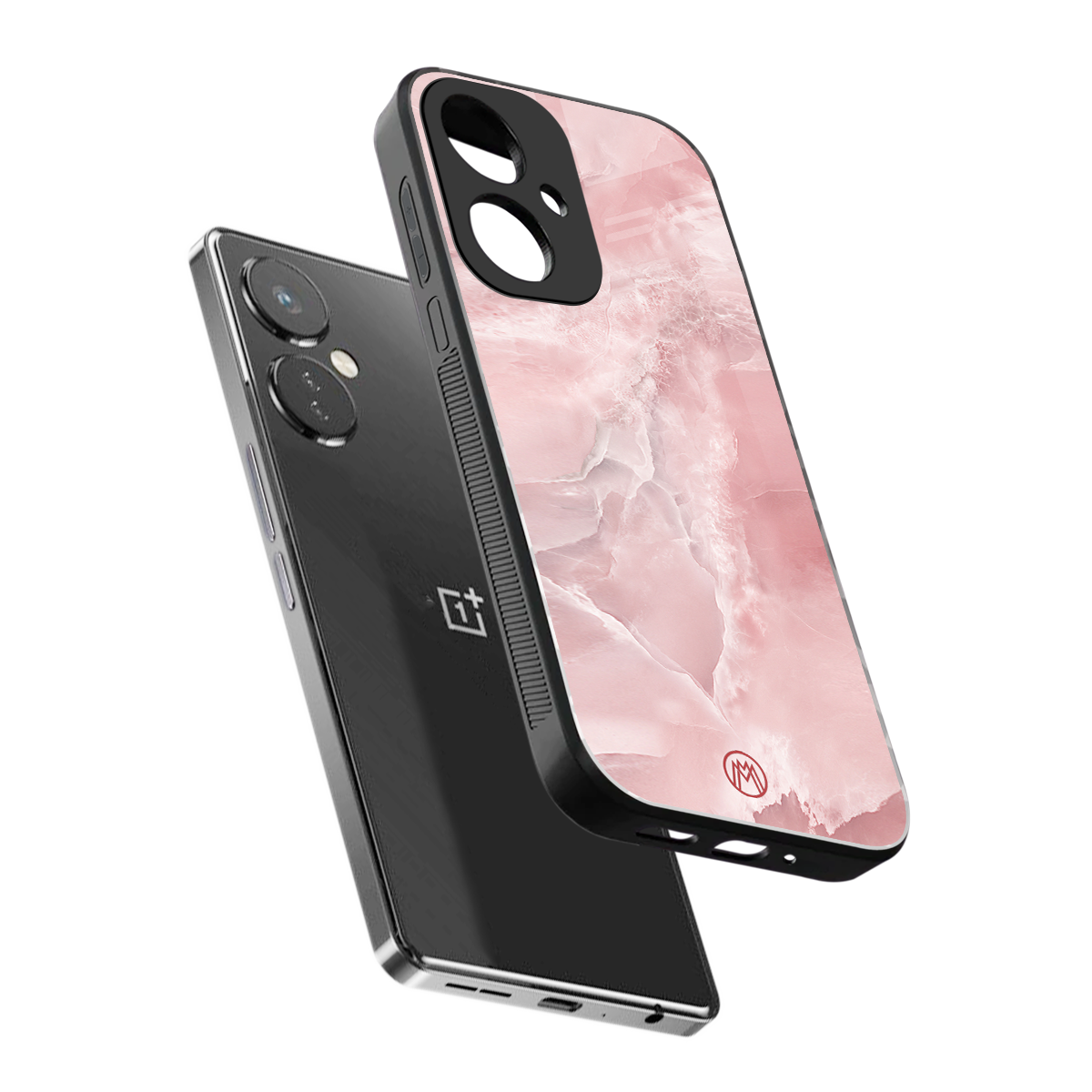 peachy glam back phone cover | glass case for oneplus nord ce 3