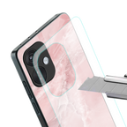 peachy glam back phone cover | glass case for oneplus nord ce 3