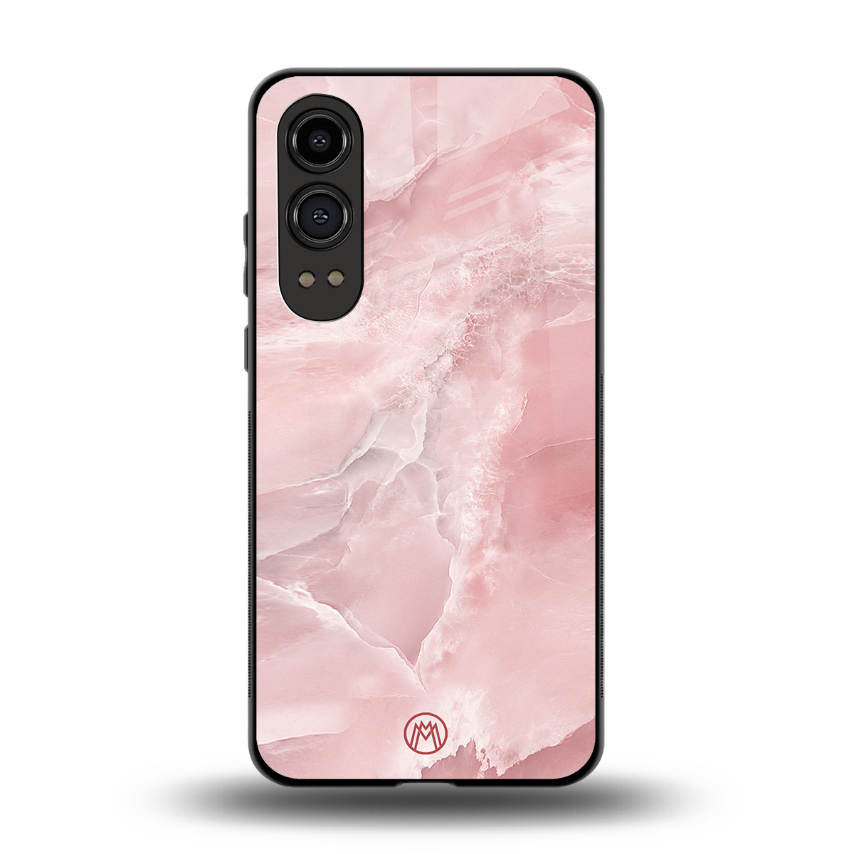 peachy glam back phone cover | glass case for oneplus nord ce 4 lite