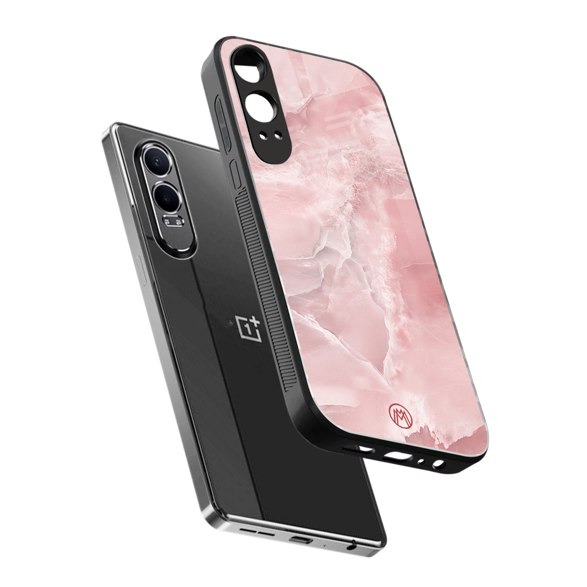 peachy glam back phone cover | glass case for oneplus nord ce 4 lite