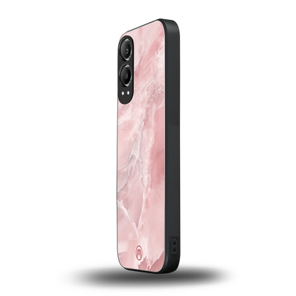 peachy glam back phone cover | glass case for oneplus nord ce 4 lite