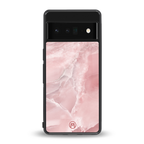 peachy glam back phone cover | glass case for google pixel 6 pro