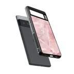 peachy glam back phone cover | glass case for google pixel 6 pro