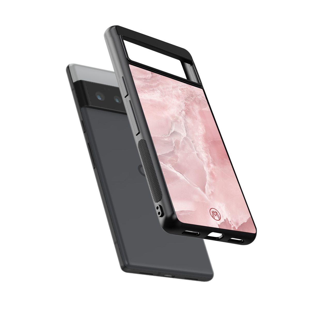 peachy glam back phone cover | glass case for google pixel 6 pro