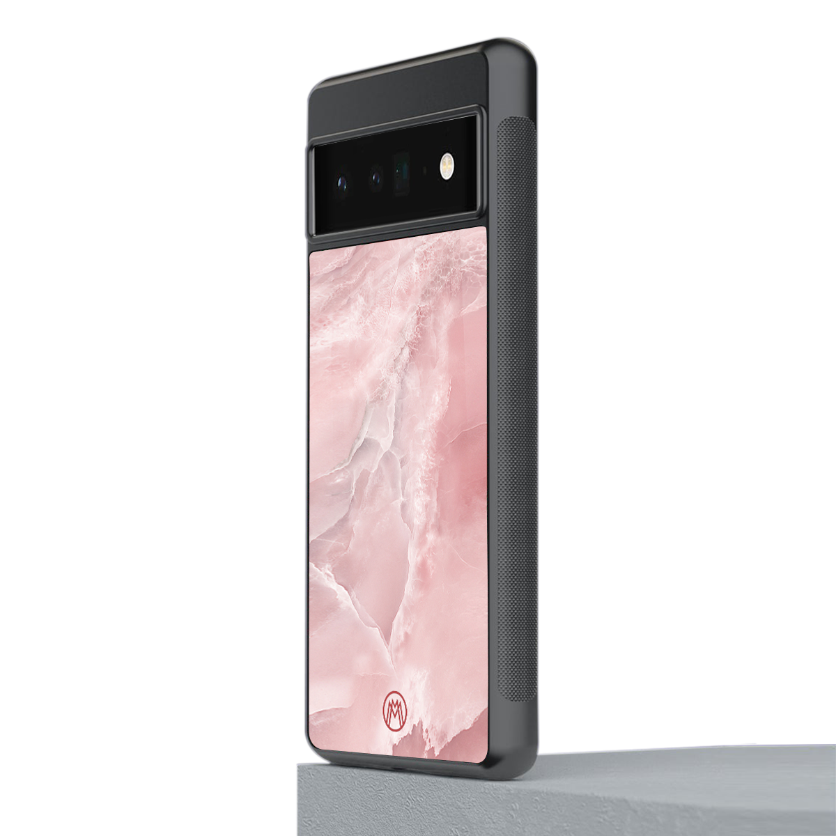 peachy glam back phone cover | glass case for google pixel 6 pro
