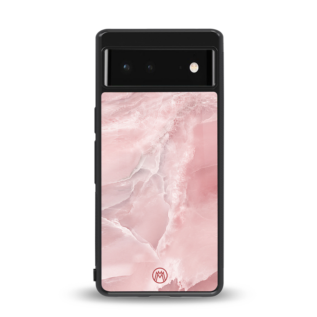 peachy glam back phone cover | glass case for google pixel 6