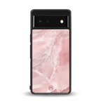 peachy glam back phone cover | glass case for google pixel 6