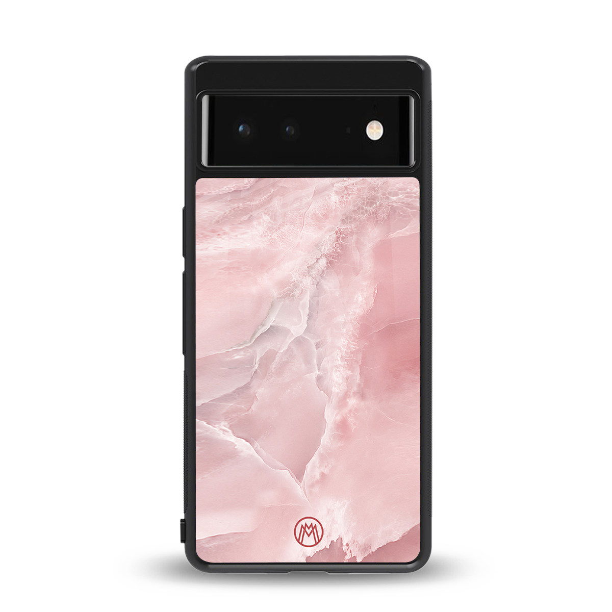 peachy glam back phone cover | glass case for google pixel 6