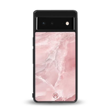 peachy glam back phone cover | glass case for Google Pixel 6A