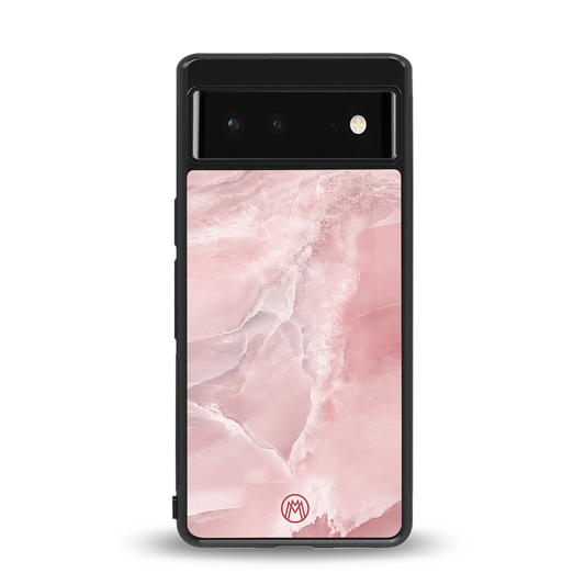 peachy glam back phone cover | glass case for Google Pixel 6A