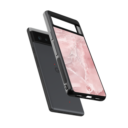 peachy glam back phone cover | glass case for Google Pixel 6A