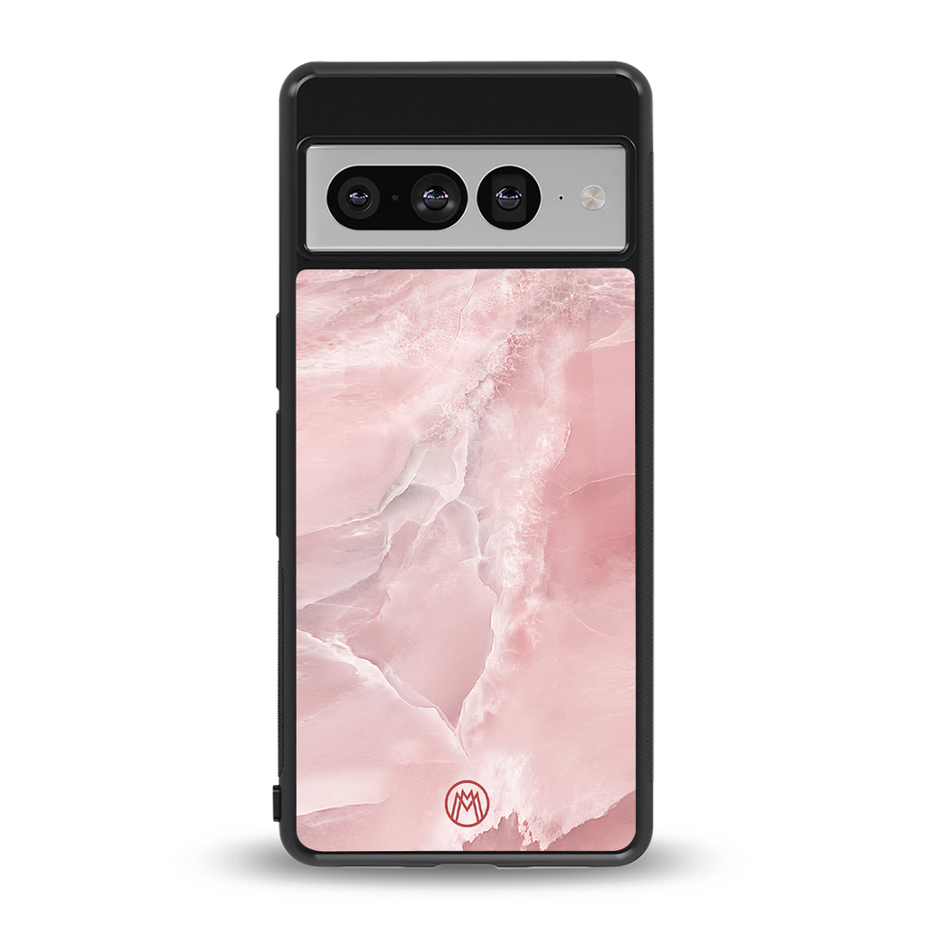 peachy glam back phone cover | glass case for google pixel 7 pro