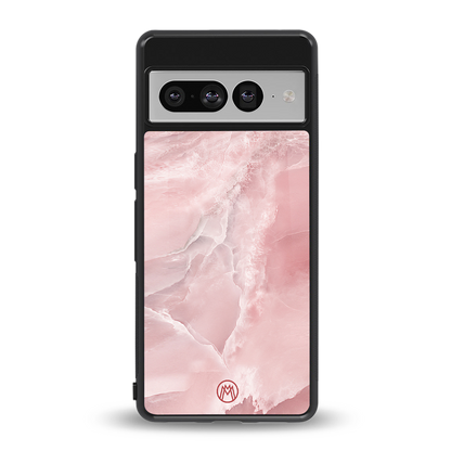 peachy glam back phone cover | glass case for google pixel 7 pro