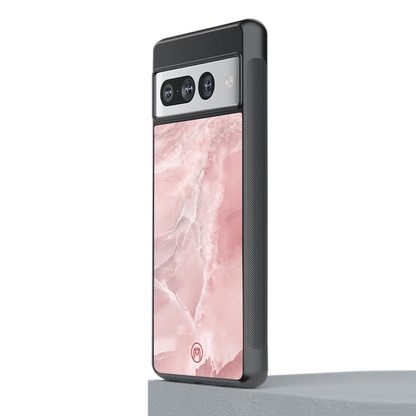 peachy glam back phone cover | glass case for google pixel 7 pro