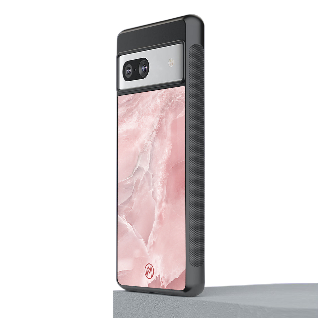 peachy glam back phone cover | glass case for Google Pixel 7