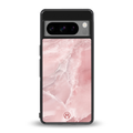 peachy glam back phone cover | glass case for google pixel 8 pro