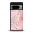 peachy glam back phone cover | glass case for google pixel 8 pro