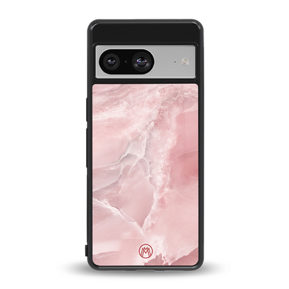 peachy glam back phone cover | glass case for Google Pixel 8