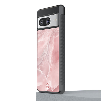 peachy glam back phone cover | glass case for Google Pixel 8